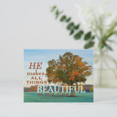 Ecclesiastes 3:11 Alle Dinge schön Postkarte (Stehend Vorderseite)