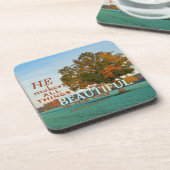 Ecclesiastes 3:11 Alle Dinge schöne Untersetzer (Linke Seite)