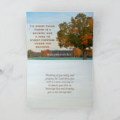 Ecclesiastes 3:11 Alles Schöne in seiner Zeit Karte (Innenseite)