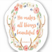 Ecclesiastes 3:11 Aufkleber (Vorderseite)