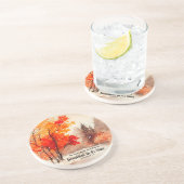 Ecclesiastes 3:11 Bibelverse Fall Wasserfarbe Getränkeuntersetzer (Seite)