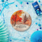 Ecclesiastes 3:11 Bibelverse Fall Wasserfarbe Pappteller (Party)