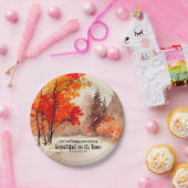 Ecclesiastes 3:11 Bibelverse Fall Wasserfarbe Pappteller (Party)