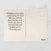 Ecclesiastes 3:11 Bibelverse Fall Wasserfarbe Postkarte (Rückseite)