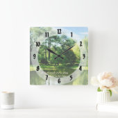 Ecclesiastes 3 11 Er hat alles beautifu gemacht Quadratische Wanduhr (Zuhause)