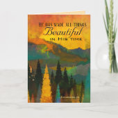 Ecclesiastes 3:11 Er hat alles schön gemacht Karte (Vorderseite)