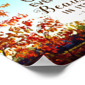 Ecclesiastes 3:11 Er hat alles schön gemacht Poster (Ecke)