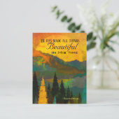 Ecclesiastes 3:11 Er hat alles schön gemacht Postkarte (Stehend Vorderseite)