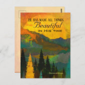 Ecclesiastes 3:11 Er hat alles schön gemacht Postkarte (Vorne/Hinten)