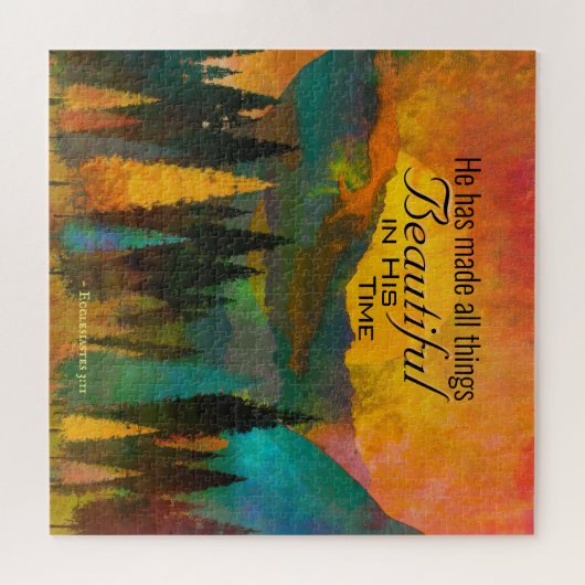 Ecclesiastes 3:11 Er hat alles schön gemacht Puzzle (Horizontal)