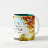 Ecclesiastes 3:11 Er hat alles schön gemacht Zweifarbige Tasse (VorderseiteRechts)