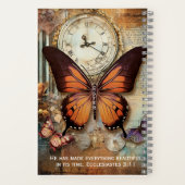 Ecclesiastes 3:11 Journal Butterfly Clock Notebook Notizblock (Rückseite)
