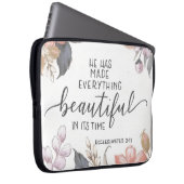 Ecclesiastes 3:11 Laptop-Bag Laptopschutzhülle (Vorne Rechts)