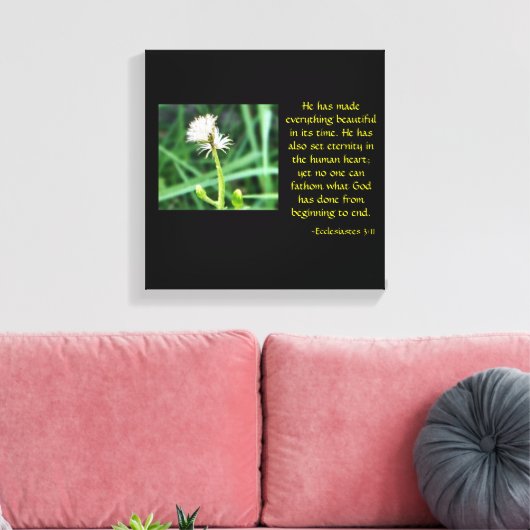 Ecclesiastes 3:11 leinwanddruck (Insitu (Wohnzimmer))
