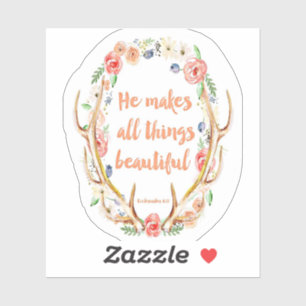 Ecclesiastes 3:11aufkleber aufkleber