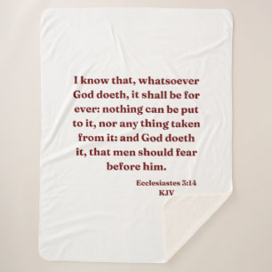 Ecclesiastes 3:14 KJV Bibelverse Sherpadecke