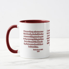 Ecclesiastes 3:14 KJV Bibelverse Zwei-Tone Tasse