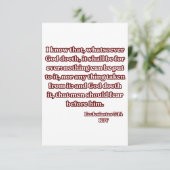 Ecclesiastes 3:14 KJV Bible Verse Gruß Karte (Stehend Vorderseite)