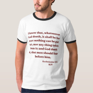 Ecclesiastes 3:14 KJV Bible Verse Männerklingler T-Shirt