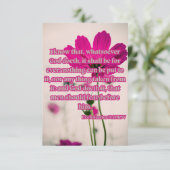 Ecclesiastes 3:14 KJV Bible Verse Pic Gruß Karte (Stehend Vorderseite)