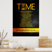 Ecclesiastes 3:1-11 Bibelverse Poster (Küche)
