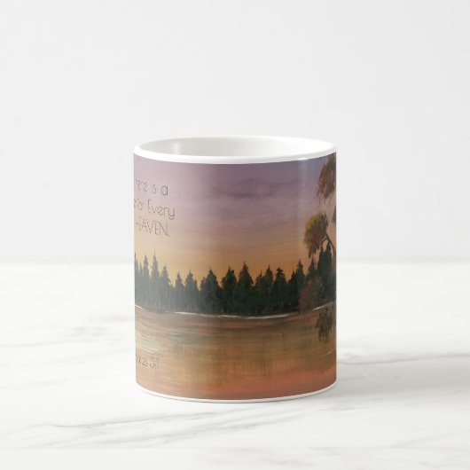 Ecclesiastes 3:1 Bibelverse Rustikale Landschaft Kaffeetasse (Mittel)