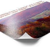 Ecclesiastes 3:1 mit Herbstgebirgslandschaft Fotodruck (Ecke)