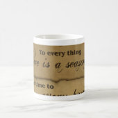 Ecclesiastes 3:1 Schrifts-Kunst-Geschenke Kaffeetasse (Mittel)