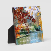 Ecclesiastes 3:1 Zu allem, was es eine Saison gibt Fotoplatte (Vorderseite)