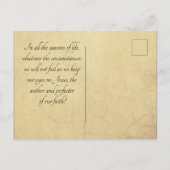 Ecclesiastes 3:1 Zu allem, was es eine Saison gibt Postkarte (Rückseite)