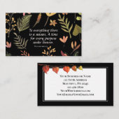 Ecclesiastes 3:1 Zu allem, was es eine Saison gibt Visitenkarte (Vorne/Hinten)