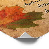 Ecclesiastes 3:4 Eine Zeit zum Weinen, eine Zeit z Poster (Ecke)