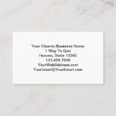 Ecclesiastes 3:8 KJV Bible Verse Business Card Visitenkarte (Rückseite)