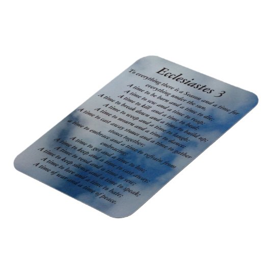 Ecclesiastes 3 Magnet (Linke Seite)