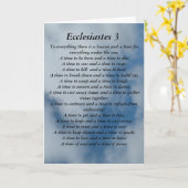 Ecclesiastes 3 Vers auf Himmelshintergrund Karte (Gelbe Blume)