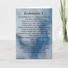 Ecclesiastes 3 Vers auf Himmelshintergrund Karte