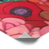 Ecclesiastes 4:6 KJV Verse Ruhe Floral Boho Poster (Ecke)