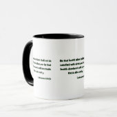 Ecclesiastes 5:10 KJV Bibelverse Zwei-Tonen-Tasse Tasse (Vorderseite Links)
