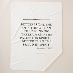 Ecclesiastes 7:8 Bibelverse Zitat KJV Sherpadecke