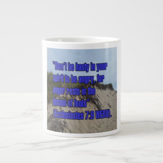 Ecclesiastes 7:9 WEBU-Tasse Jumbo-Tasse (Vorderseite)