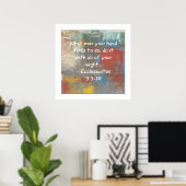 Ecclesiastes 9:9-10 Poster (Heimbüro)