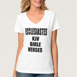 Ecclesiastes KJV Bibelverse Quadrat-Typografie T-Shirt