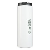 Ecclesiastes Schönes Blumendesign Thermosbecher (Rückseite)