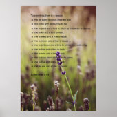 Ecclesiastes Verse Poster (Vorne)