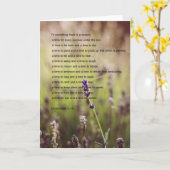 Ecclesiastes Verses Grußkarte Karte (Gelbe Blume)