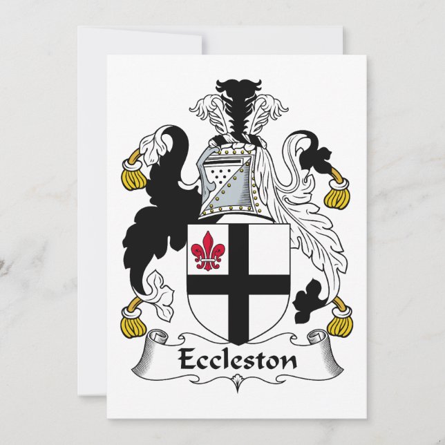Eccleston Familienwappen (Vorderseite)