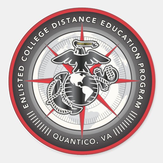 ECDEP-Aufkleber Runder Aufkleber (Vorderseite)