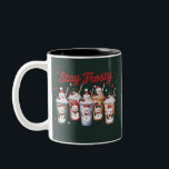Eced Coffee Bleibe Frosty Christmas Snowman Xmas Zweifarbige Tasse<br><div class="desc">Eced Coffee Bleibe Frosty Christmas Snowman Xmas</div>