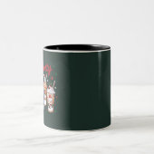 Eced Coffee Bleibe Frosty Christmas Snowman Xmas Zweifarbige Tasse (Mittel)