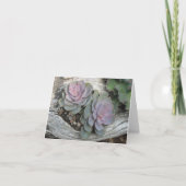 Ecehveria Succulent Note Card Karte (Vorderseite)